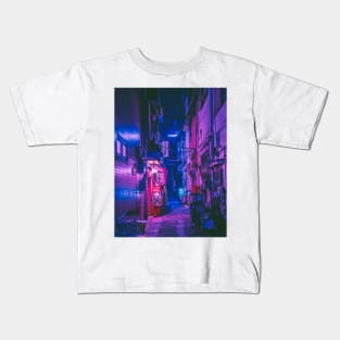 The Neon Alleyway Ghost Kids T-Shirt